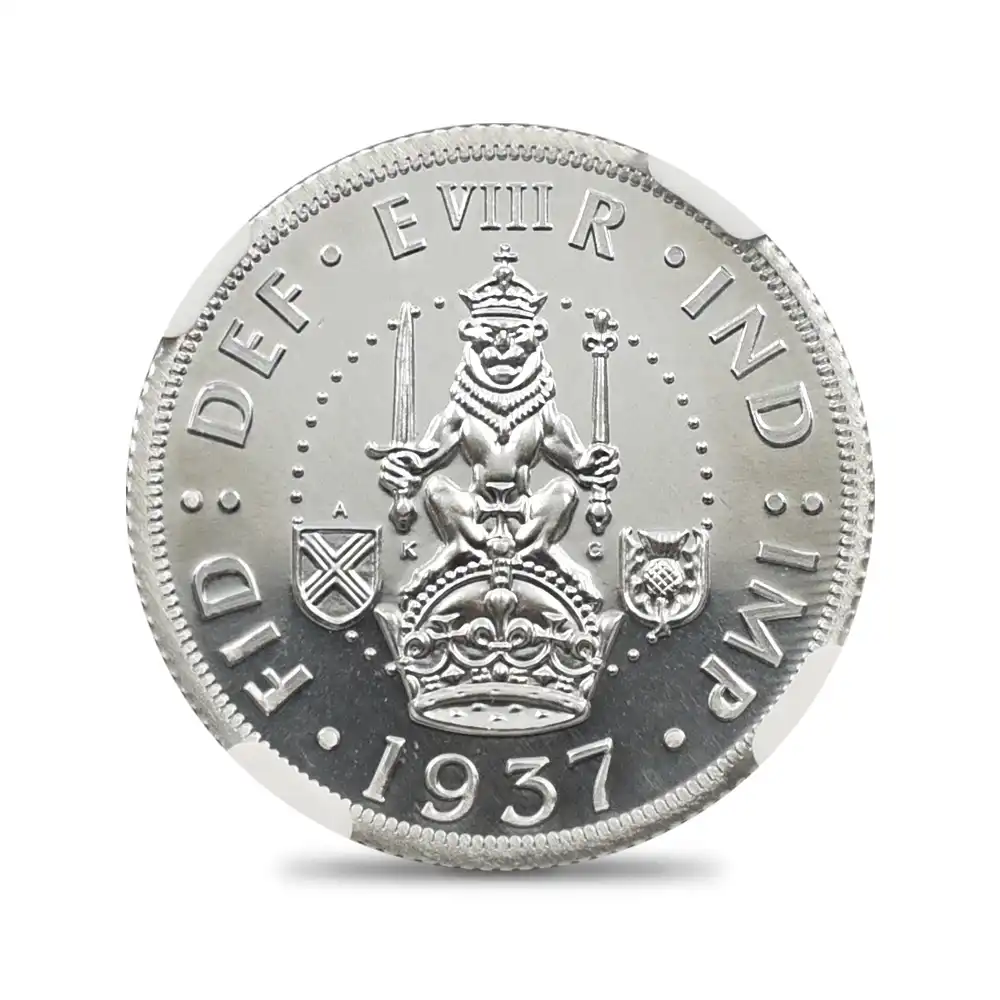 メダルs3：1630 (スコットランド 1937) エドワード8世 ファンタジー1シリングアルミ貨 記念メダル リーディッドエッジ NGC PF69
