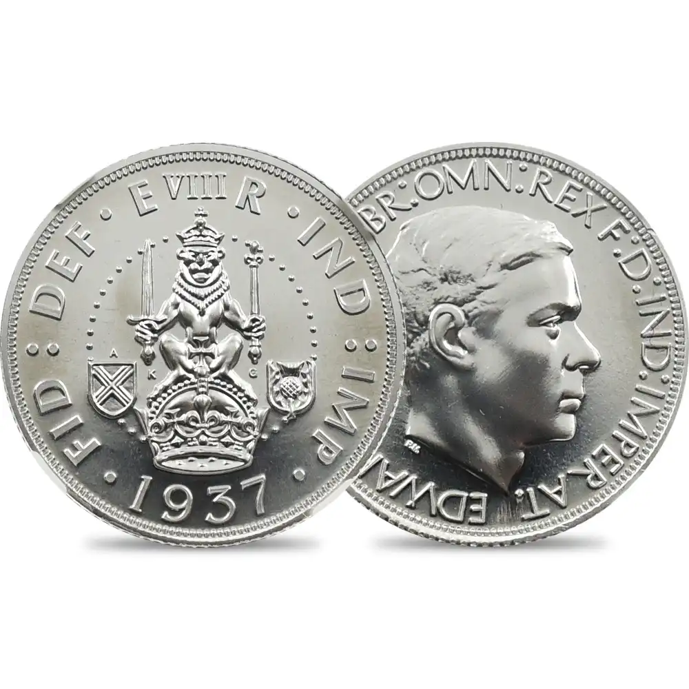 メダル1：1631 （スコットランド）2016(1937) エドワード8世 ファンタジー1シリングアルミ貨 記念メダル リーディッドエッジ NGC PF69