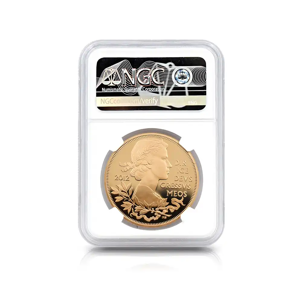 モダンコインs5：1665 2012 エリザベス2世 即位60周年記念 ダイアモンドジュビリー 5ポンド金貨 NGC PF70UC 箱付き