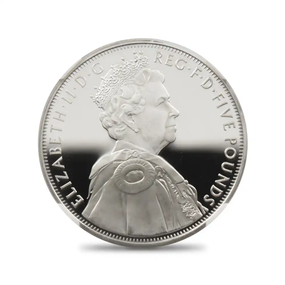 モダンコインs3：1683 2012 エリザベス2世 即位60周年記念 ダイアモンドジュビリー 5ポンド銀貨 NGC PF70UC
