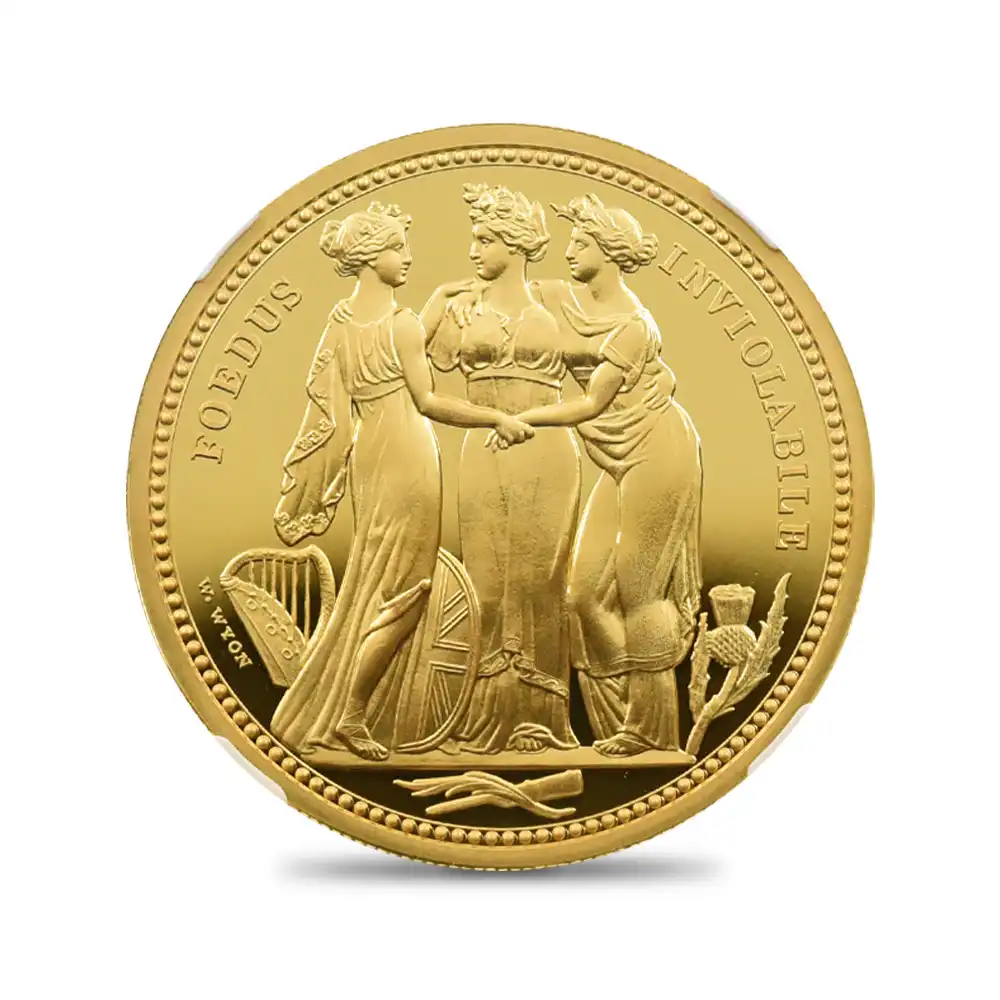 モダンコイン2：1714 2020 エリザベス2世 スリーグレーセス 200ポンド2オンス金貨 ファーストリリース NGC PF70UC 箱付き