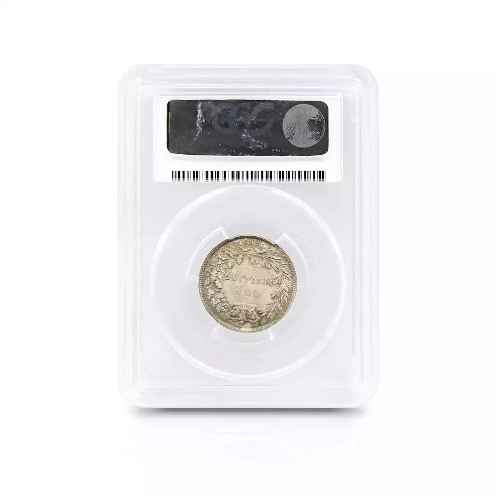 アンティークコイン5：2226 1865 ヴィクトリア女王 1シリング銀貨 PCGS MS67 Die#58