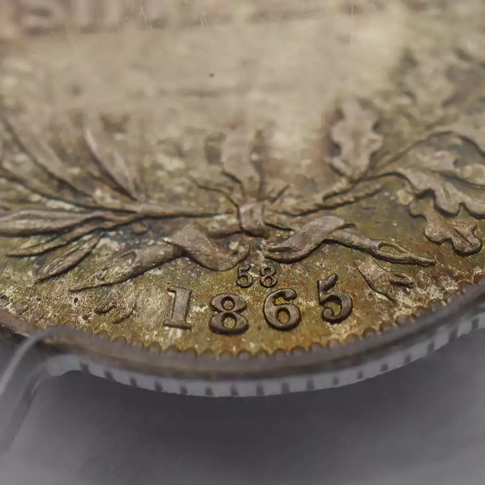 アンティークコイン12：2226 1865 ヴィクトリア女王 1シリング銀貨 PCGS MS67 Die#58