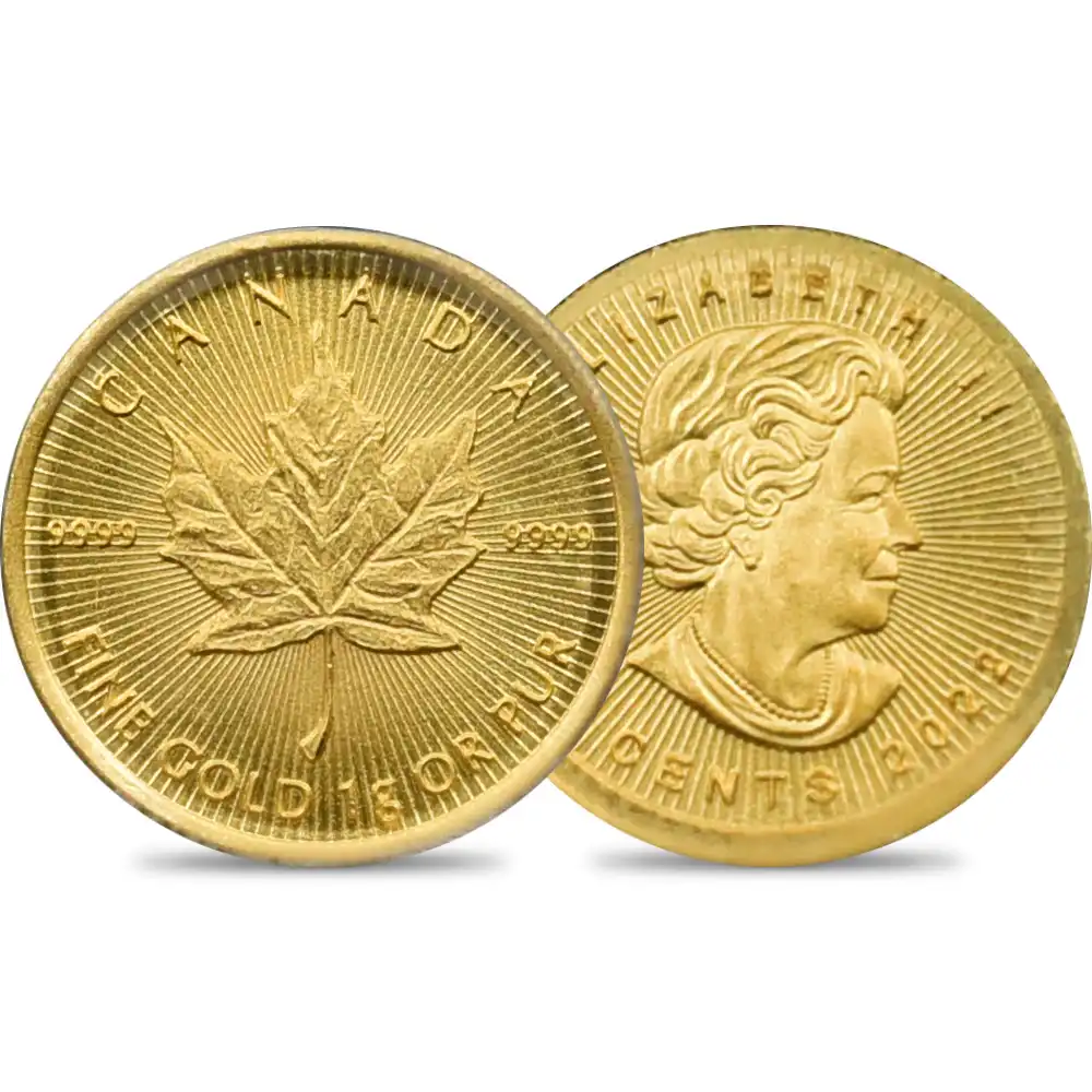 メイプルリーフ金貨　1/10oz 3個セット　カナダ　コイン　金貨