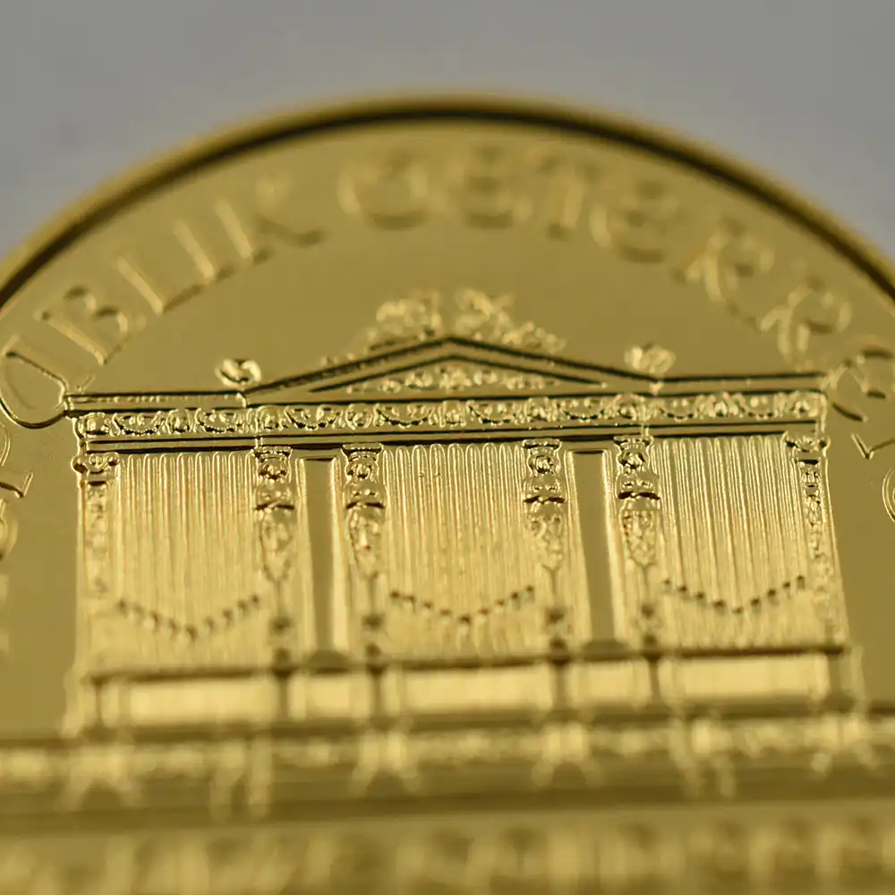 地金型7：1837 オーストリア 2022 ウィーンフィル 10ユーロ 1/10オンス 金貨 【1枚】