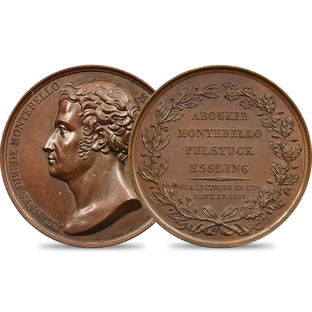 メダルs3：1876 フランス 1816-1838 フランスの偉大なる人物コレクション 青銅メダル120枚セット 箱付き