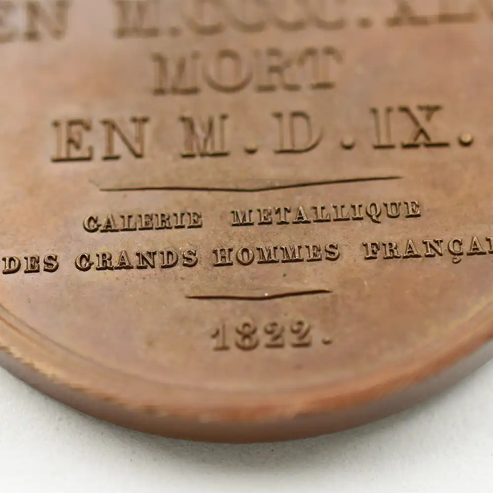 メダル10：1876 フランス 1816-1838 フランスの偉大なる人物コレクション 青銅メダル120枚セット 箱付き