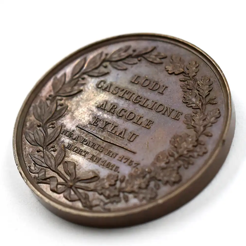 メダルs12：1876 フランス 1816-1838 フランスの偉大なる人物コレクション 青銅メダル120枚セット 箱付き