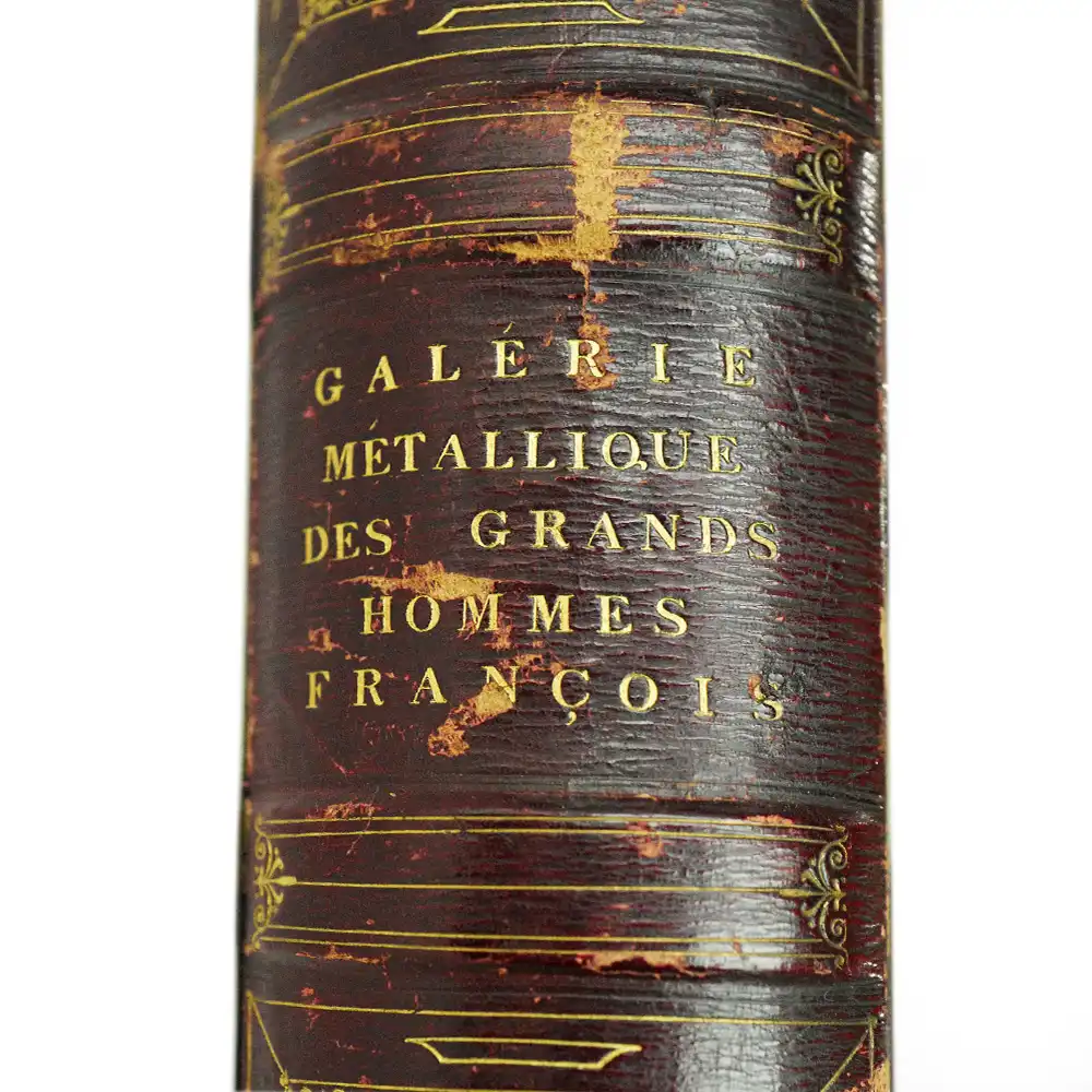 メダル21：1876 フランス 1816-1838 フランスの偉大なる人物コレクション 青銅メダル120枚セット 箱付き