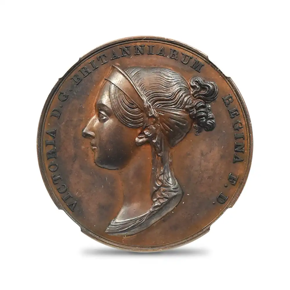 メダル2：1916 1838 ヴィクトリア女王 戴冠記念 銅メダル NGC MS62BN BHM-1801