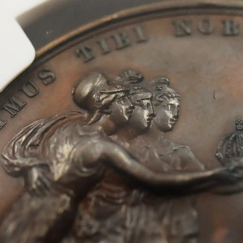 メダル10：1916 1838 ヴィクトリア女王 戴冠記念 銅メダル NGC MS62BN BHM-1801