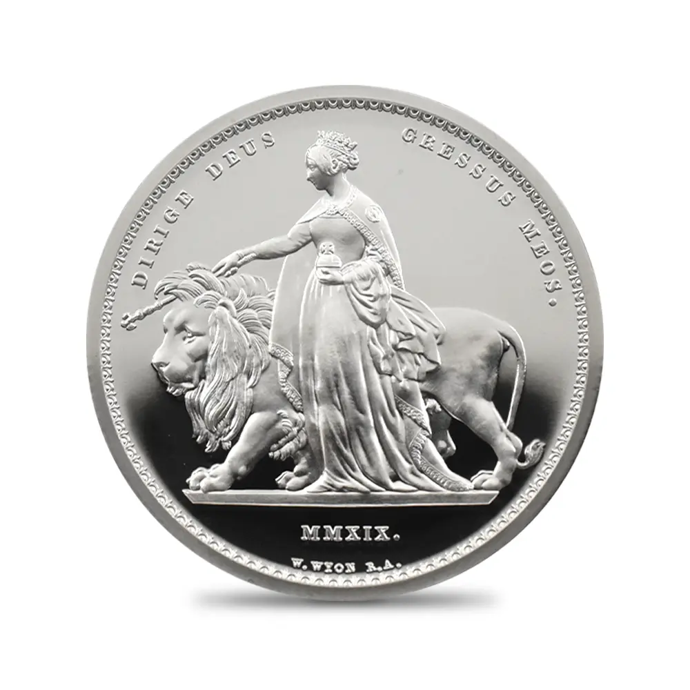 モダンコイン2：6336 2019 エリザベス2世 ウナ＆ライオン 5ポンド2オンス銀貨 NGC PF69UC 箱付き