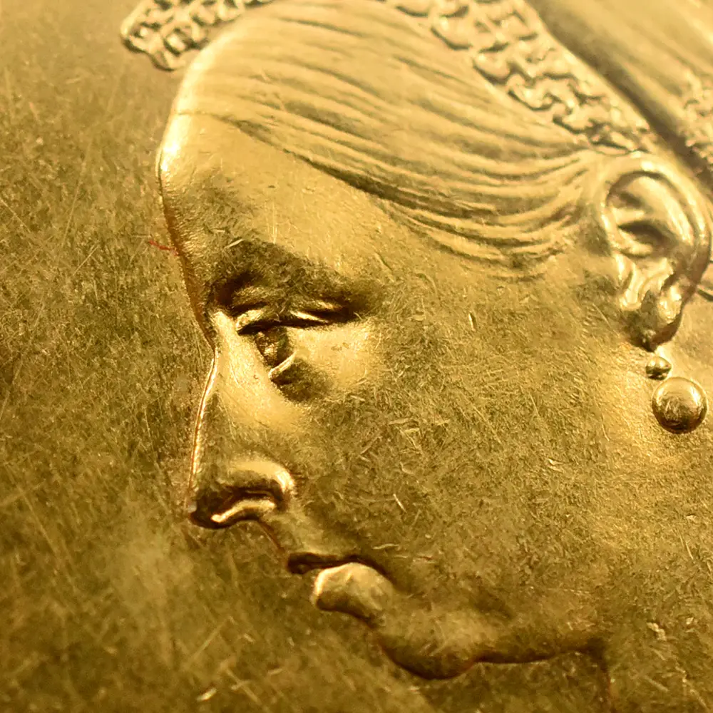 アンティークコイン8:6344 1887 ヴィクトリア女王 ジュビリーヘッド 聖ジョージ竜退治 5ソブリン金貨 NGC MS61 Thorburn Collection