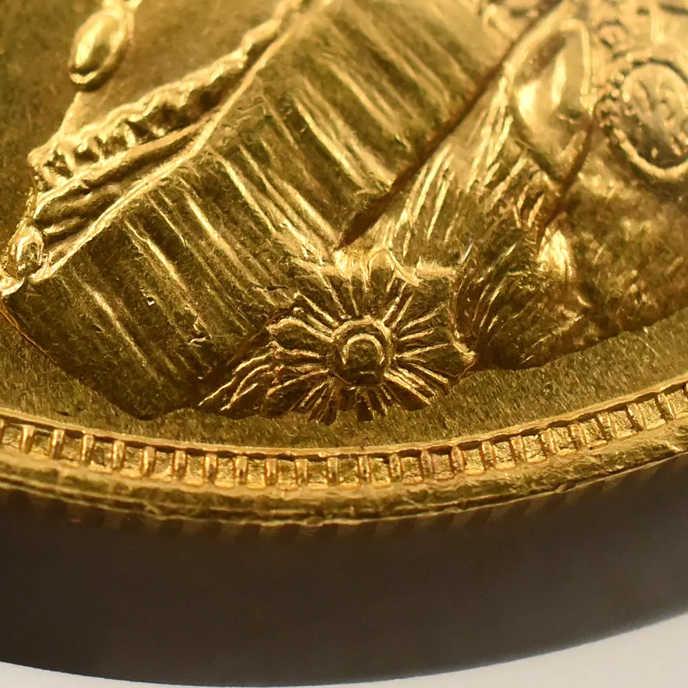 アンティークコイン9:6344 1887 ヴィクトリア女王 ジュビリーヘッド 聖ジョージ竜退治 5ソブリン金貨 NGC MS61 Thorburn Collection