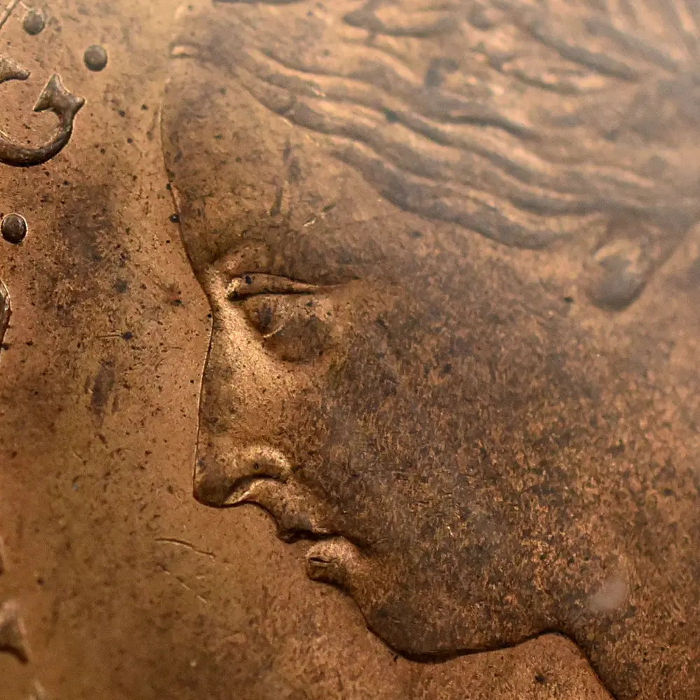 アンティークコイン7:6347 1887 ヴィクトリア女王 ブリタニア エリック・P・ニューマン・コレクション ペニー銅貨 NGC MS64RB