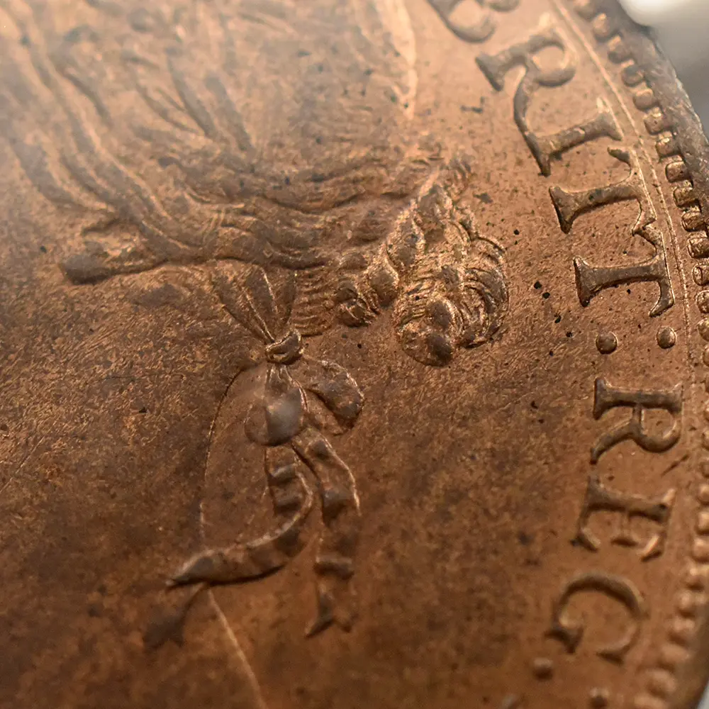 アンティークコイン8:6347 1887 ヴィクトリア女王 ブリタニア エリック・P・ニューマン・コレクション ペニー銅貨 NGC MS64RB