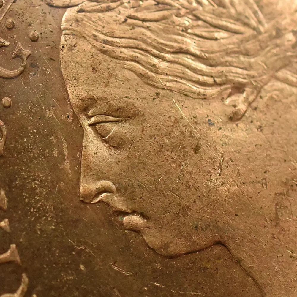 アンティークコイン7:6348 1887 ヴィクトリア女王 ブリタニア ペニー銅貨 NGC MS64RB Thorburn Collection