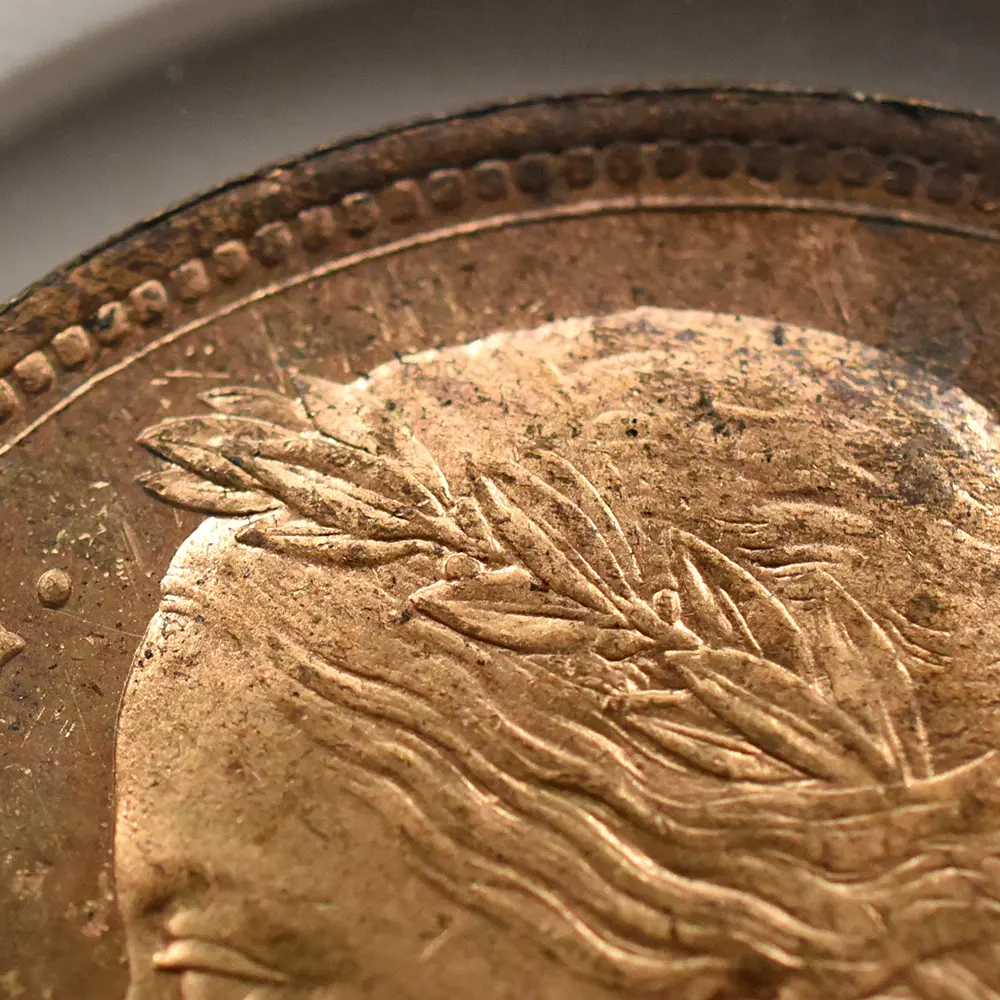 アンティークコイン8:6348 1887 ヴィクトリア女王 ブリタニア ペニー銅貨 NGC MS64RB Thorburn Collection