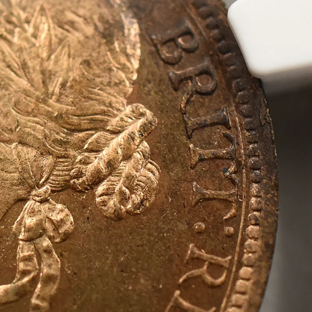 アンティークコイン9:6348 1887 ヴィクトリア女王 ブリタニア ペニー銅貨 NGC MS64RB Thorburn Collection