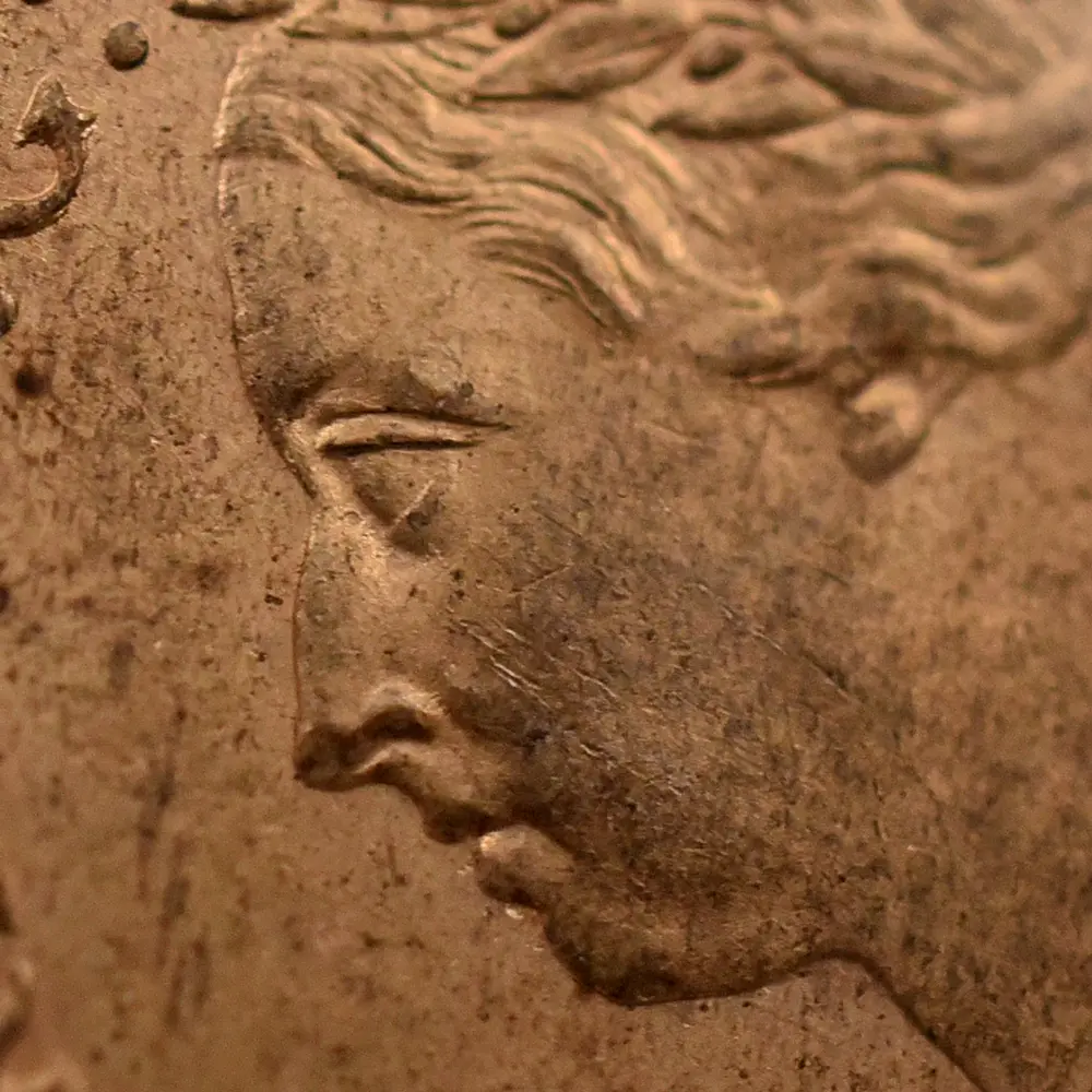 アンティークコイン7:6349 1887 ヴィクトリア女王 ブリタニア 1/4ペニー銅貨 NGC MS64RB Thorburn Collection