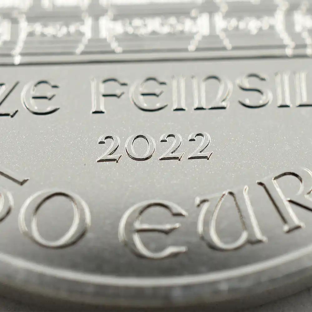 地金型s10：2015 オーストリア 2022 1.5ユーロ1オンス ウィーン地金型銀貨　【10枚】