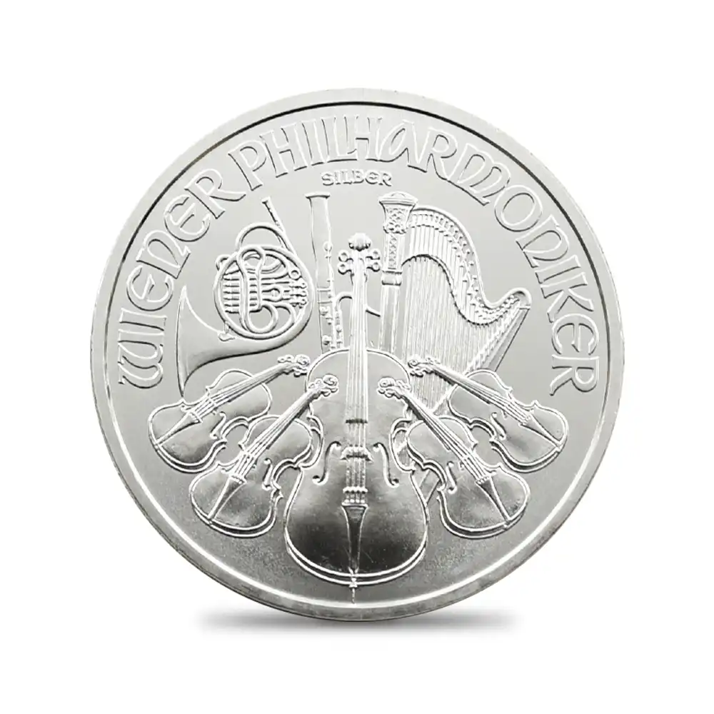 地金型2：2016 オーストリア 2022 ウィーンフィル 1.5ユーロ 1オンス 銀貨 【20枚】セット (コインチューブ付き)