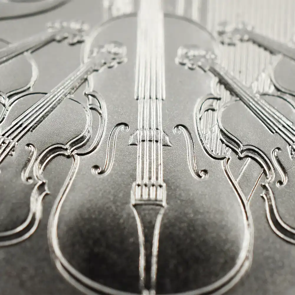 地金型6：2016 オーストリア 2022 ウィーンフィル 1.5ユーロ 1オンス 銀貨 【20枚】セット (コインチューブ付き)