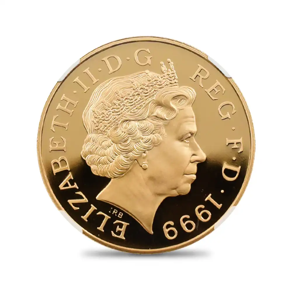 モダンコイン3：2017 1999 エリザベス2世 ダイアナ妃追悼記念 5ポンド金貨 NGC PF69UC 特別付属品付き