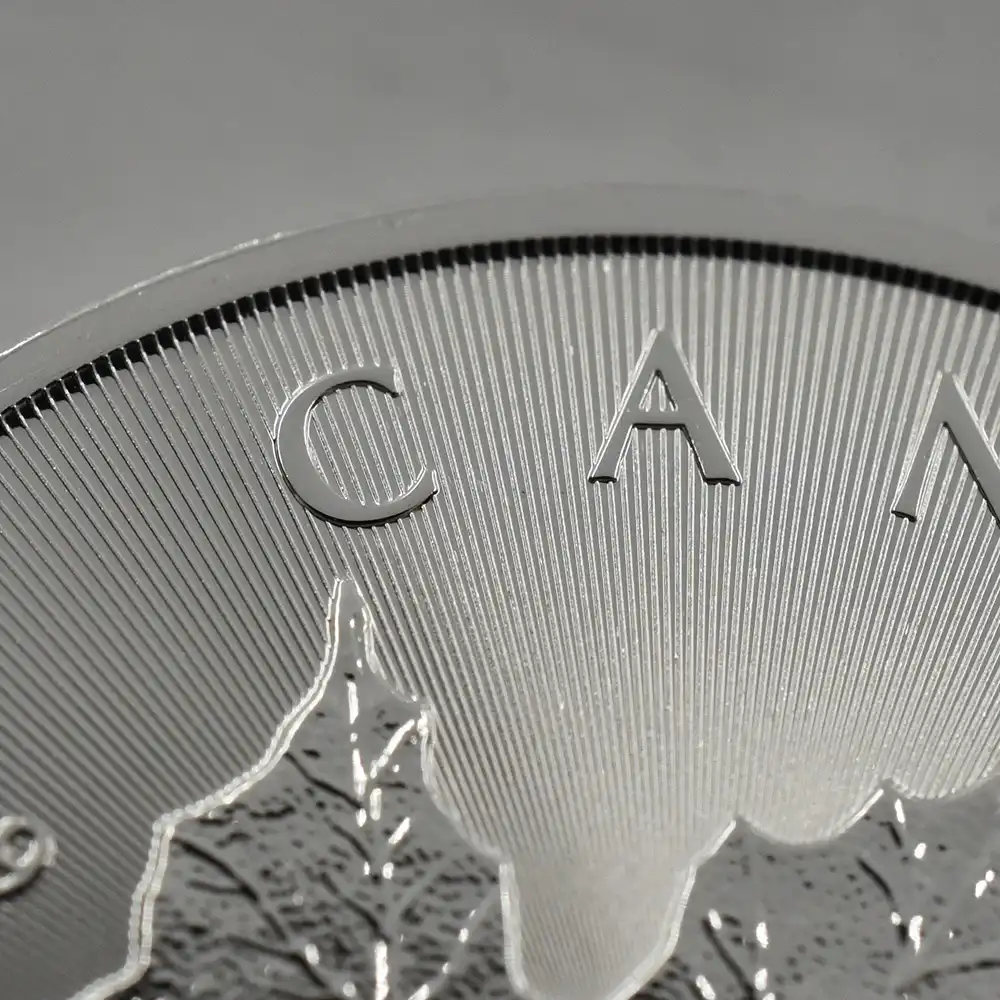 地金型9：2022 カナダ 2022 エリザベス２世 メイプルリーフ  5ドル1オンス 地金型銀貨　【25枚】
