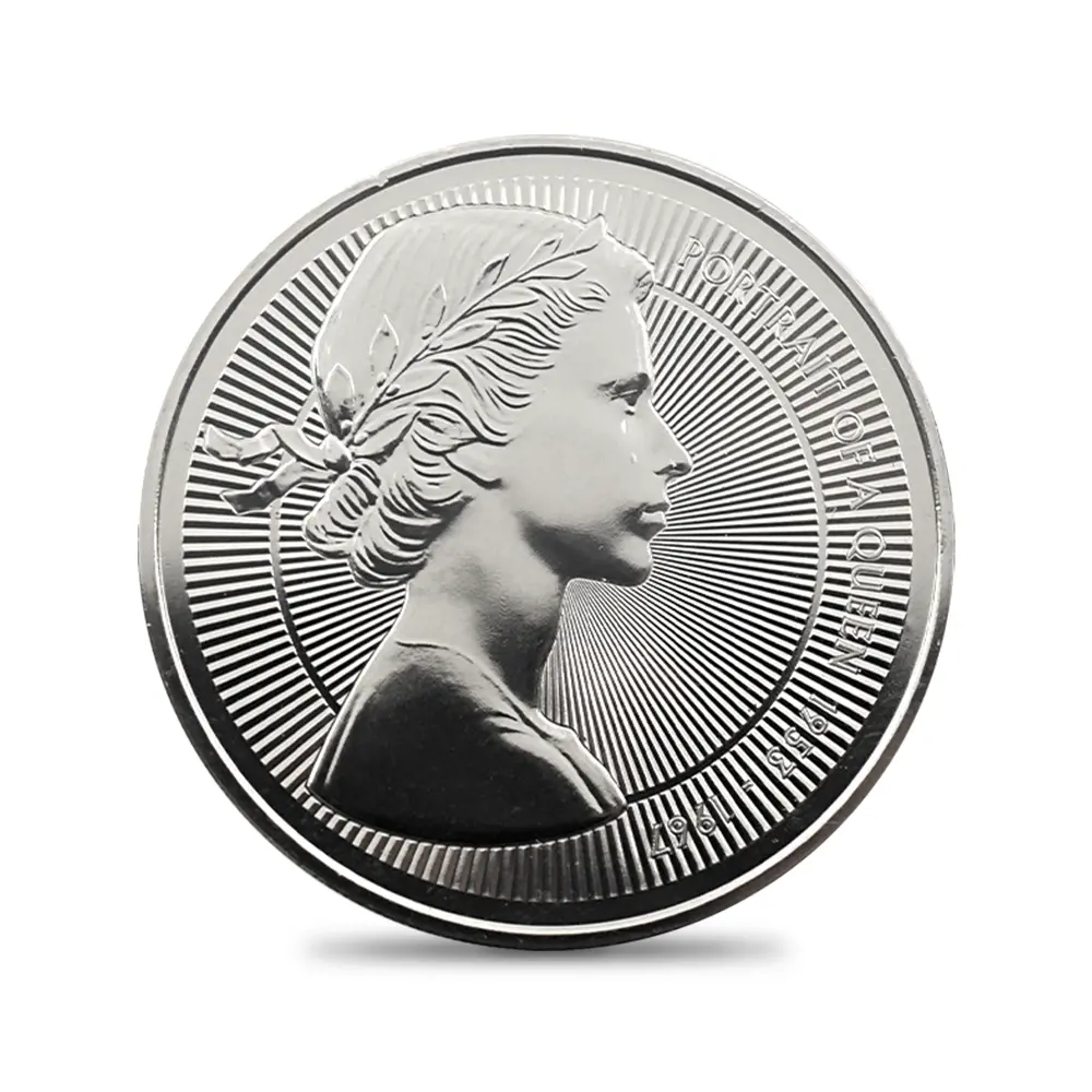 モダンコイン2:6204 2026 チャールズ3世 エリザベス2世のコイン肖像シリーズ 第一弾 ヤングヤングエリザベス 5ポンドBU白銅貨 未鑑定 パッケージ付き