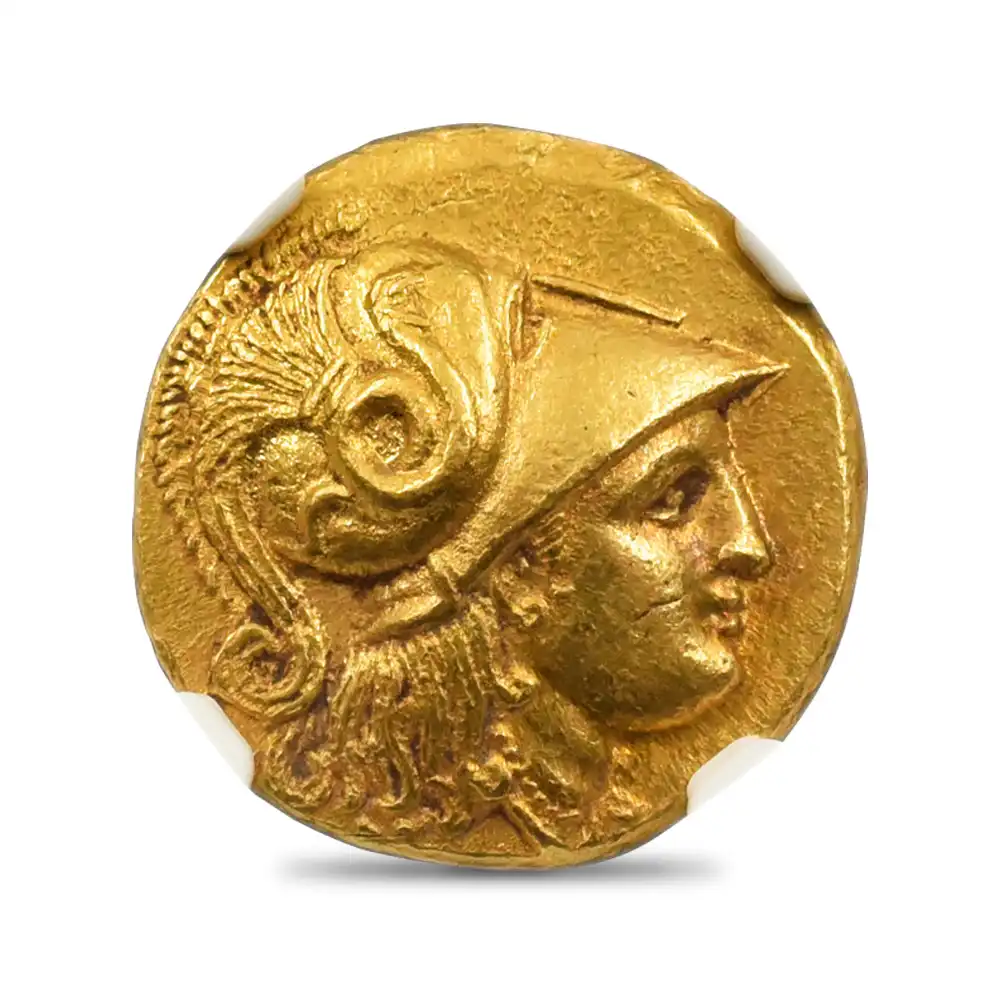 古代コインs2：2094 マケドニア王国 紀元前336-323 アレクサンドロス3世 スターテル金貨 NGC Ch AU Strike: 4/5 Surface: 4/5