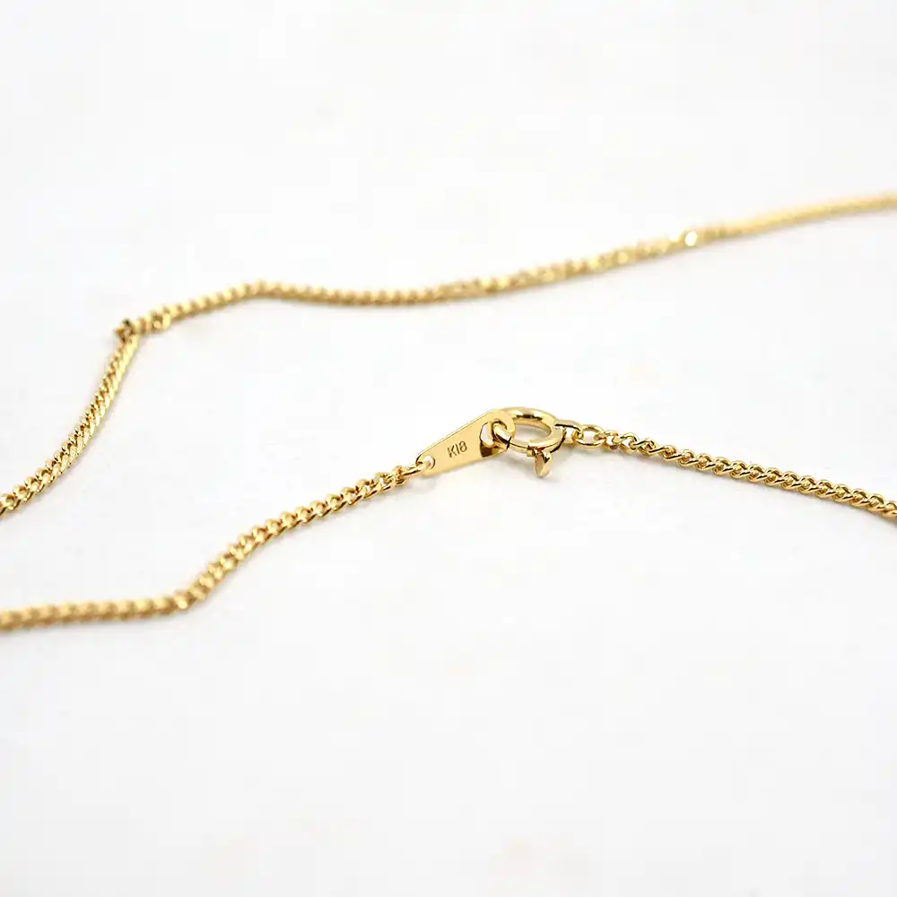 地金型3:6379 ネックレス チェーン ゴールド 18金(K18)中空キヘイ040 全長約45cm 重量 約1.6g K18刻印入り