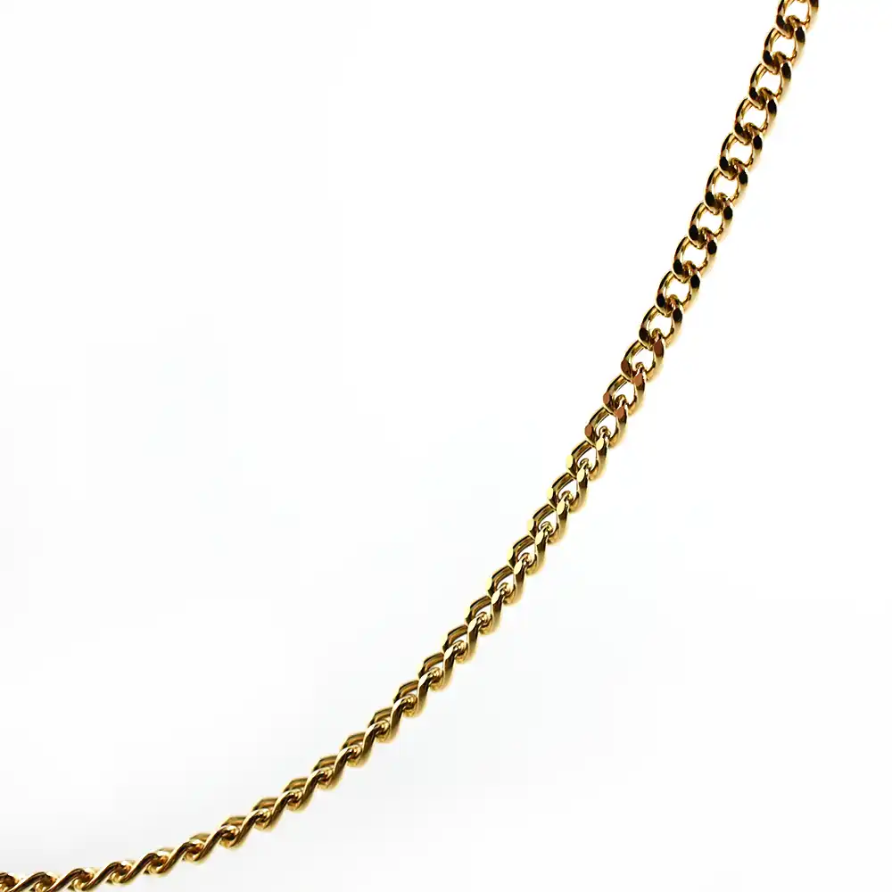 地金型4:6380 ネックレス チェーン ゴールド 18金(K18)中空キヘイ050 全長約45cm 重量 約2.5g K18刻印入り