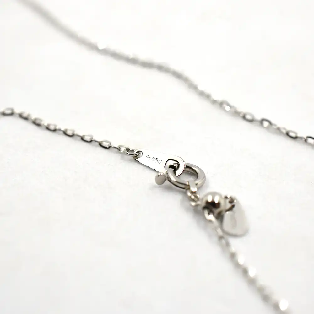 地金型3:6383 ネックレス チェーン プラチナ (Pt850)幅約1mm 全長約45cm 重量 約1.6g Pt850刻印入り