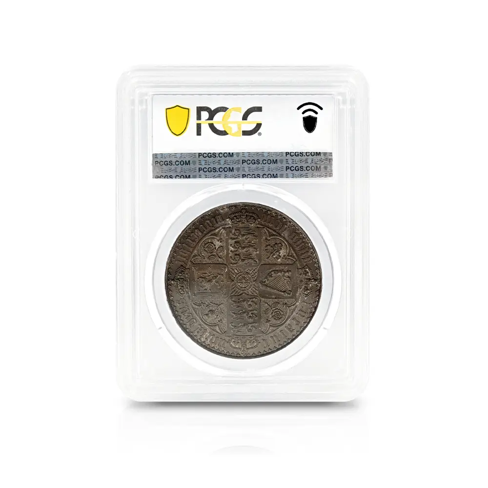 アンティークコイン5：6388 1847 ヴィクトリア女王 ゴチッククラウン銀貨 アンデシモエッジ PCGS PR61 Esc-2571