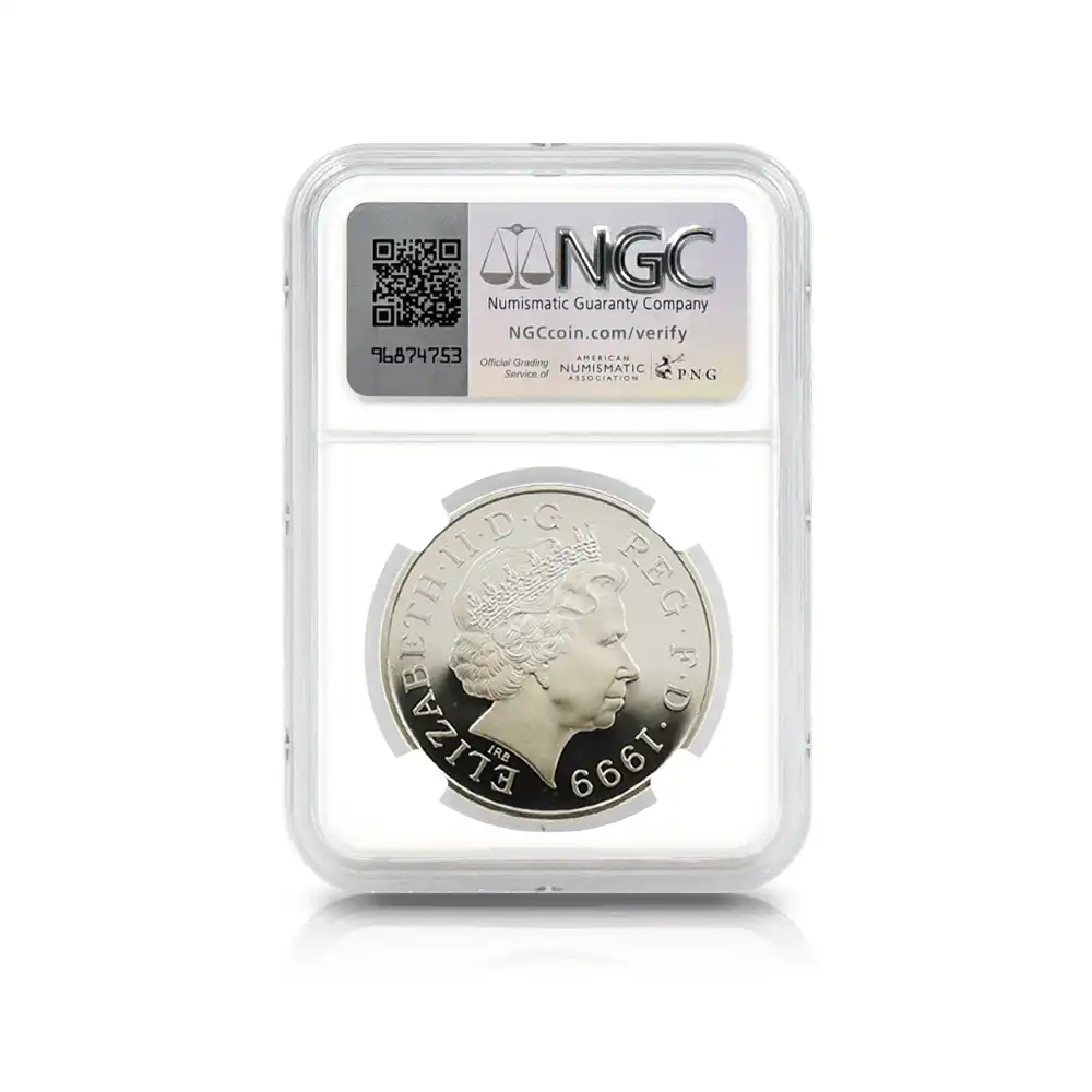 モダンコイン5：6397 1999 エリザベス2世 ダイアナ妃追悼記念 5ポンド銀貨 NGC PF69UC
