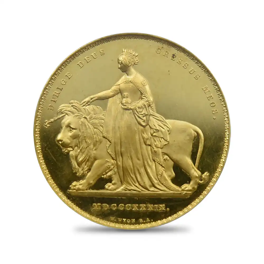 アンティークコイン2：2155 1839 ヴィクトリア女王 ウナ＆ライオン 5ポンド金貨 PCGS PR63DC【R2】