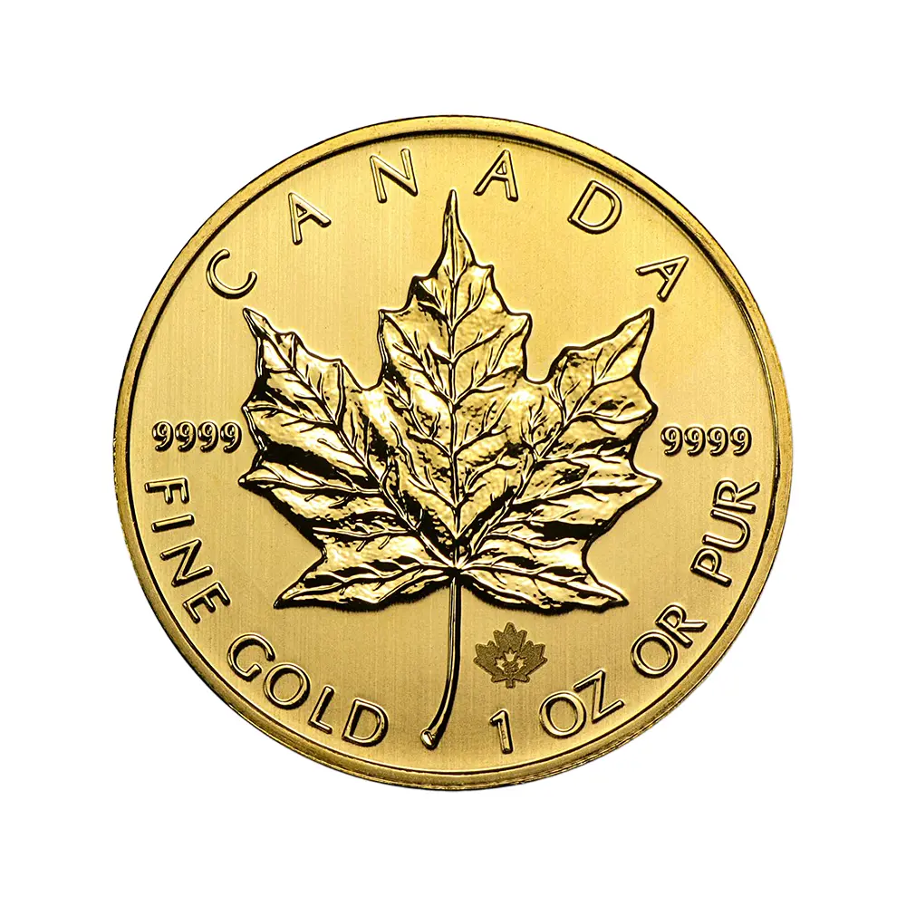 地金型2:6402 カナダ 2013 エリザベス2世 メイプルリーフ 50ドル 1オンス 地金型金貨 【1枚】 (コインケース付き)