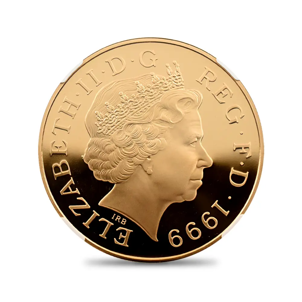 モダンコイン3:6404 1999 エリザベス2世 ダイアナ妃追悼記念 5ポンド金貨 NGC PF68UC