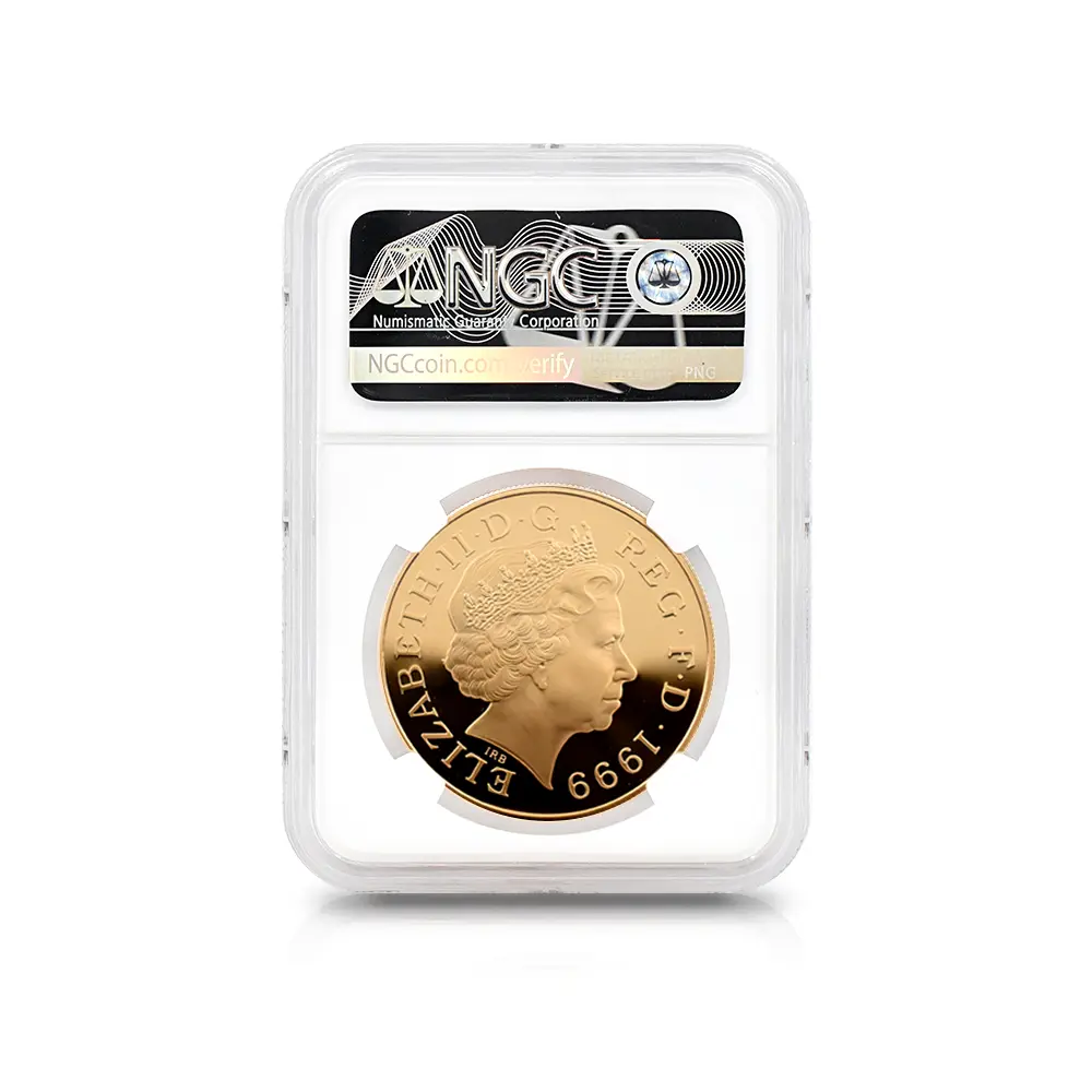 モダンコイン5:6404 1999 エリザベス2世 ダイアナ妃追悼記念 5ポンド金貨 NGC PF68UC