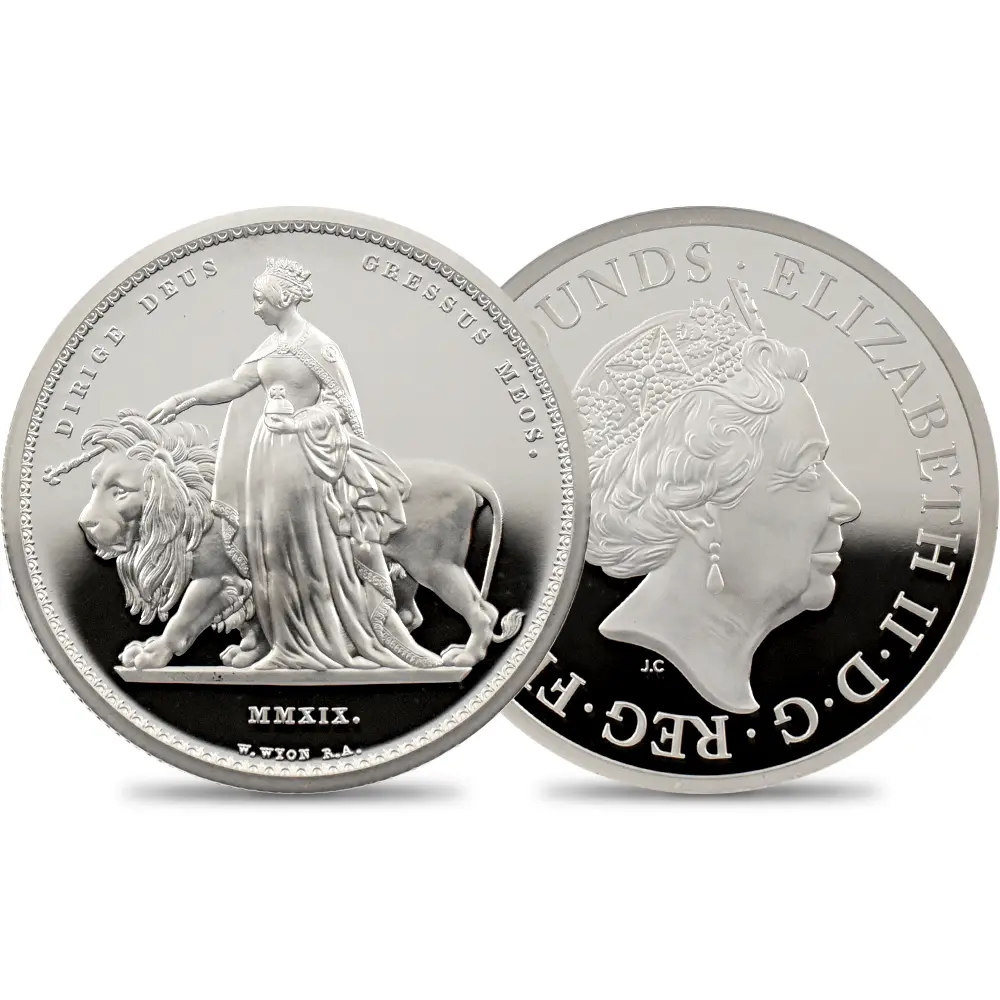 2019/イギリス/クラウンジュエル/PF69UC銀貨/5ポンド/NGC