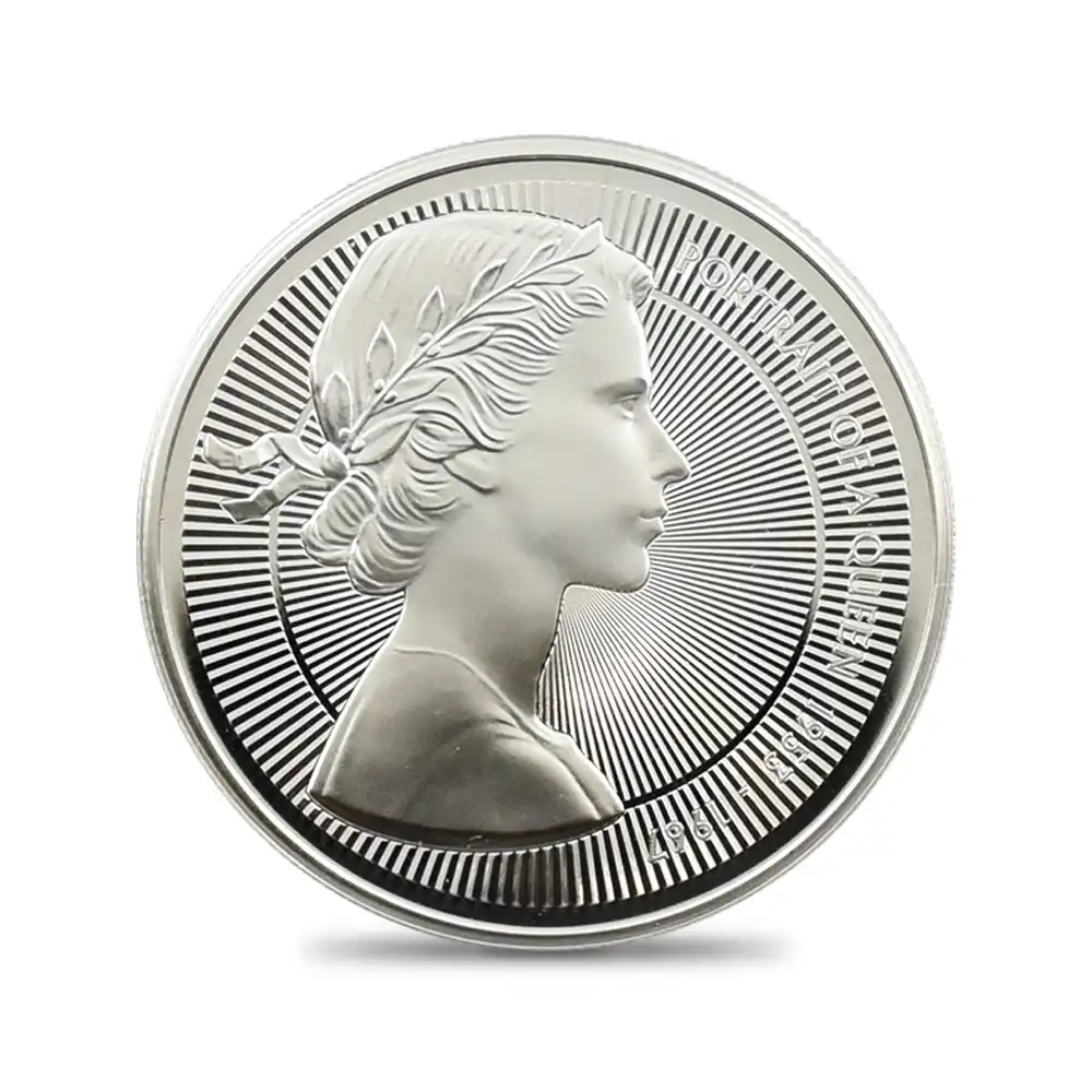 モダンコイン2:6201 2026 チャールズ3世 エリザベス2世のコイン肖像シリーズ 第一弾 ヤングヤングエリザベス 5ポンドプルーフ銀貨 未鑑定 箱付き