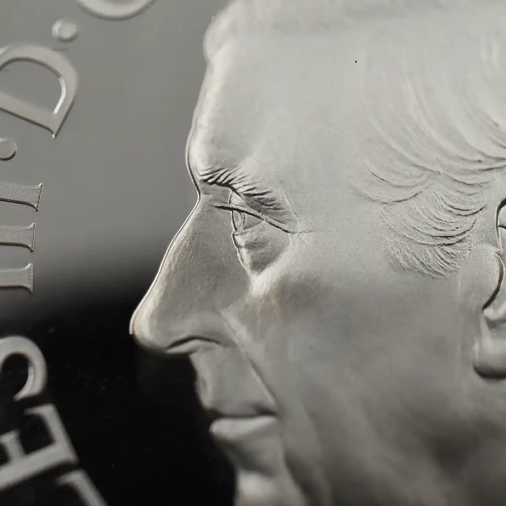 モダンコイン9:6201 2026 チャールズ3世 エリザベス2世のコイン肖像シリーズ 第一弾 ヤングヤングエリザベス 5ポンドプルーフ銀貨 未鑑定 箱付き