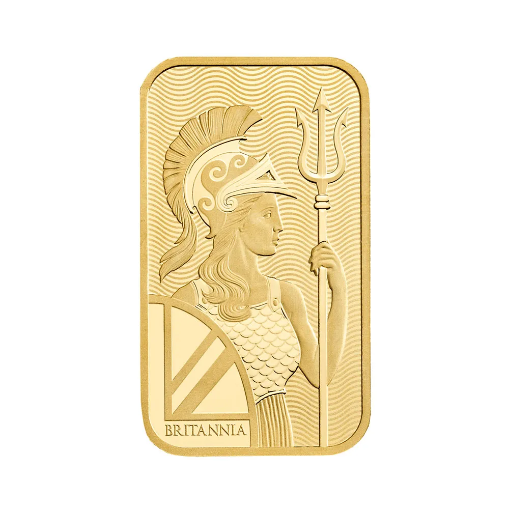 地金型2：6416 【R-TRUST様専用・300円割引後価格】 イギリス ブリタニア 金の延べ板 20グラム(20g) 【1本】 (ブリスターパック付き)
