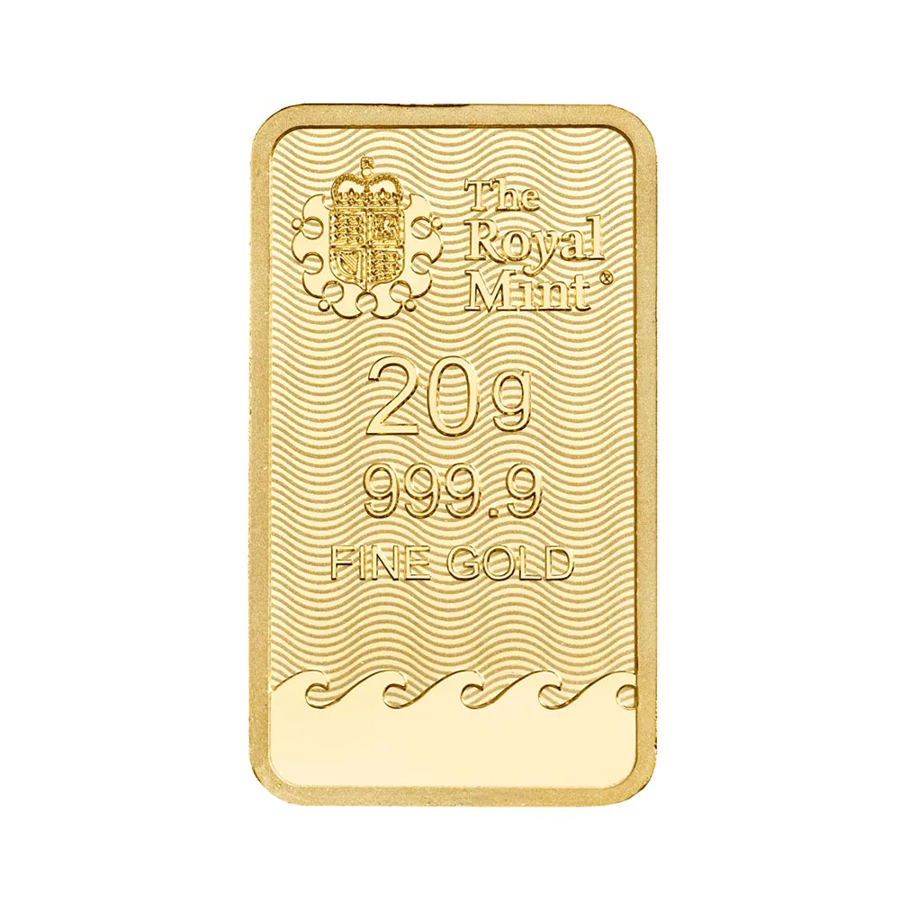 地金型3：6416 【R-TRUST様専用・300円割引後価格】 イギリス ブリタニア 金の延べ板 20グラム(20g) 【1本】 (ブリスターパック付き)