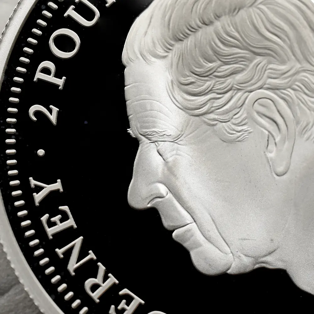 モダンコイン9:6389 オルダニー島 2025 チャールズ3世 ウナ&ライオン ウルトラハイレリーフ 1オンスプルーフ銀貨 発行即日鑑定品 NGC PF70UC 箱付き【ご予約承り品】納期約1~2か月