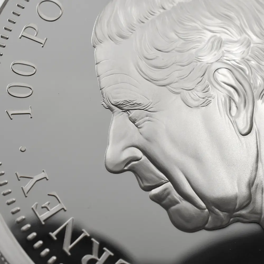 モダンコイン10:6392 オルダニー島 2025 チャールズ3世 ウナ&ライオン ウルトラハイレリーフ 1キロプルーフ銀貨 発行即日鑑定品 NGC PF70UC 箱付き【ご予約承り品】納期約1~2か月