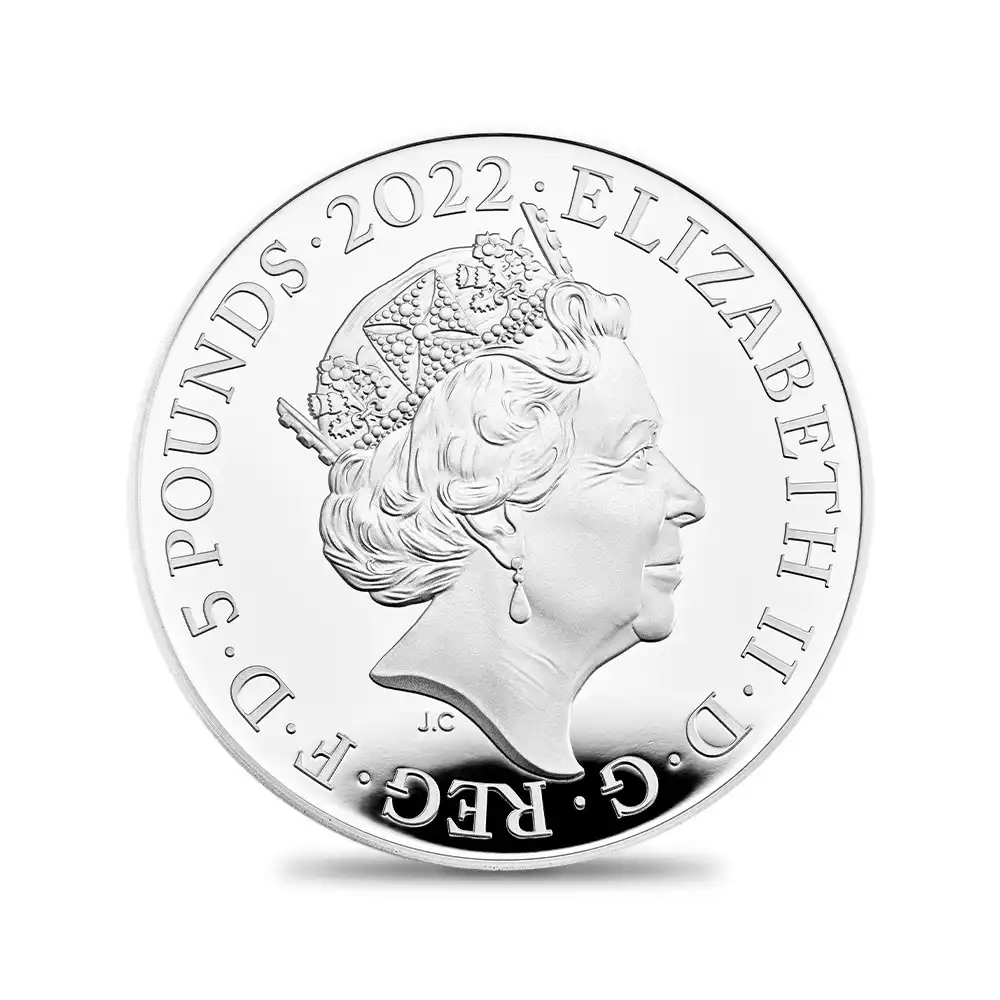モダンコイン3：1710 2022 エリザベス2世 ケンブリッジ公爵ウィリアム誕生40周年記念 5ポンドプルーフ銀貨 未鑑定【ご予約承り品】