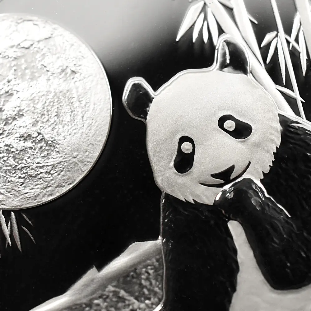 メダル10：6432 中国 2015-2019 パンダ 中秋節 1オンス銀メダル 5枚セット NGC PF70UC 箱付き