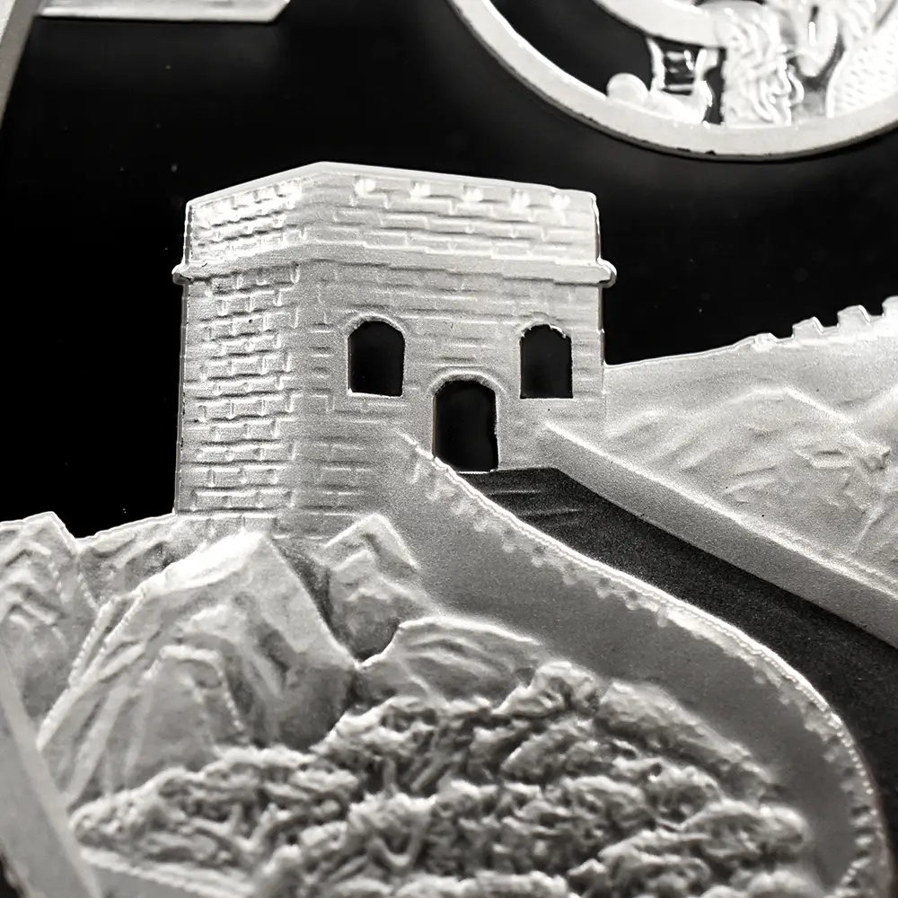 メダル15：6433 中国 2020-2024 パンダ 中秋節 1オンス銀メダル 5枚セット NGC PF70UC 箱付き